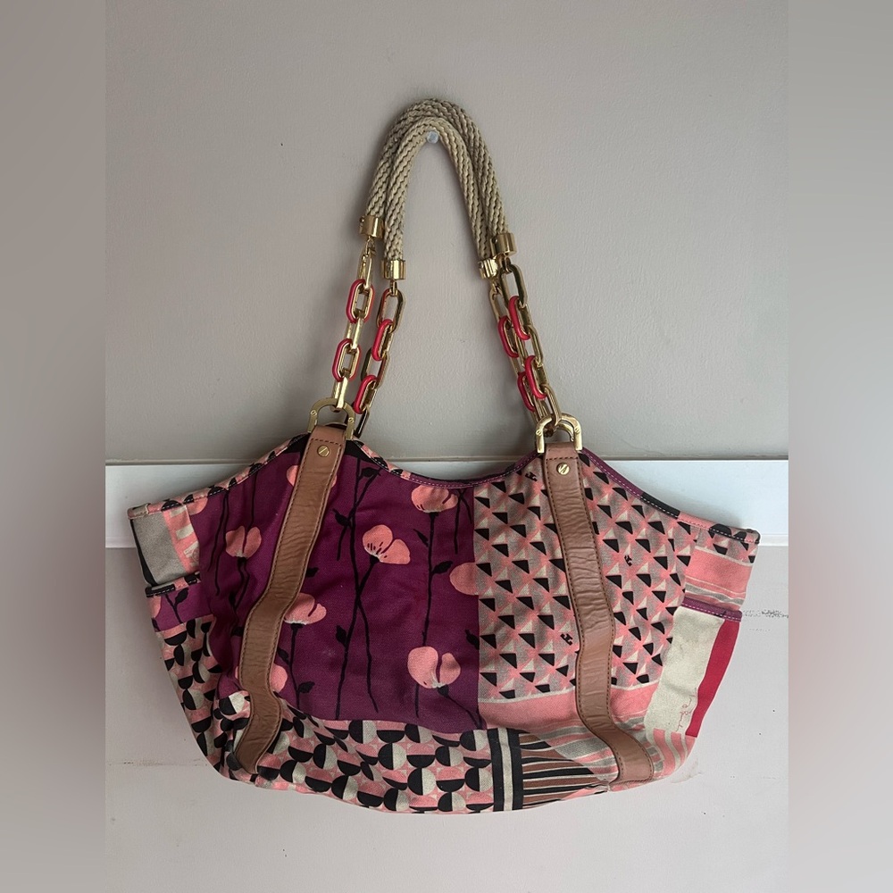 Tory Burch Multicolor Patchwork Tote - image 2
